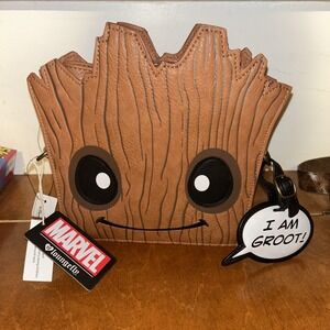 Loungefly Disney Marvel Guardians Galaxy I AM GROOT Crossbody Purse New Tags